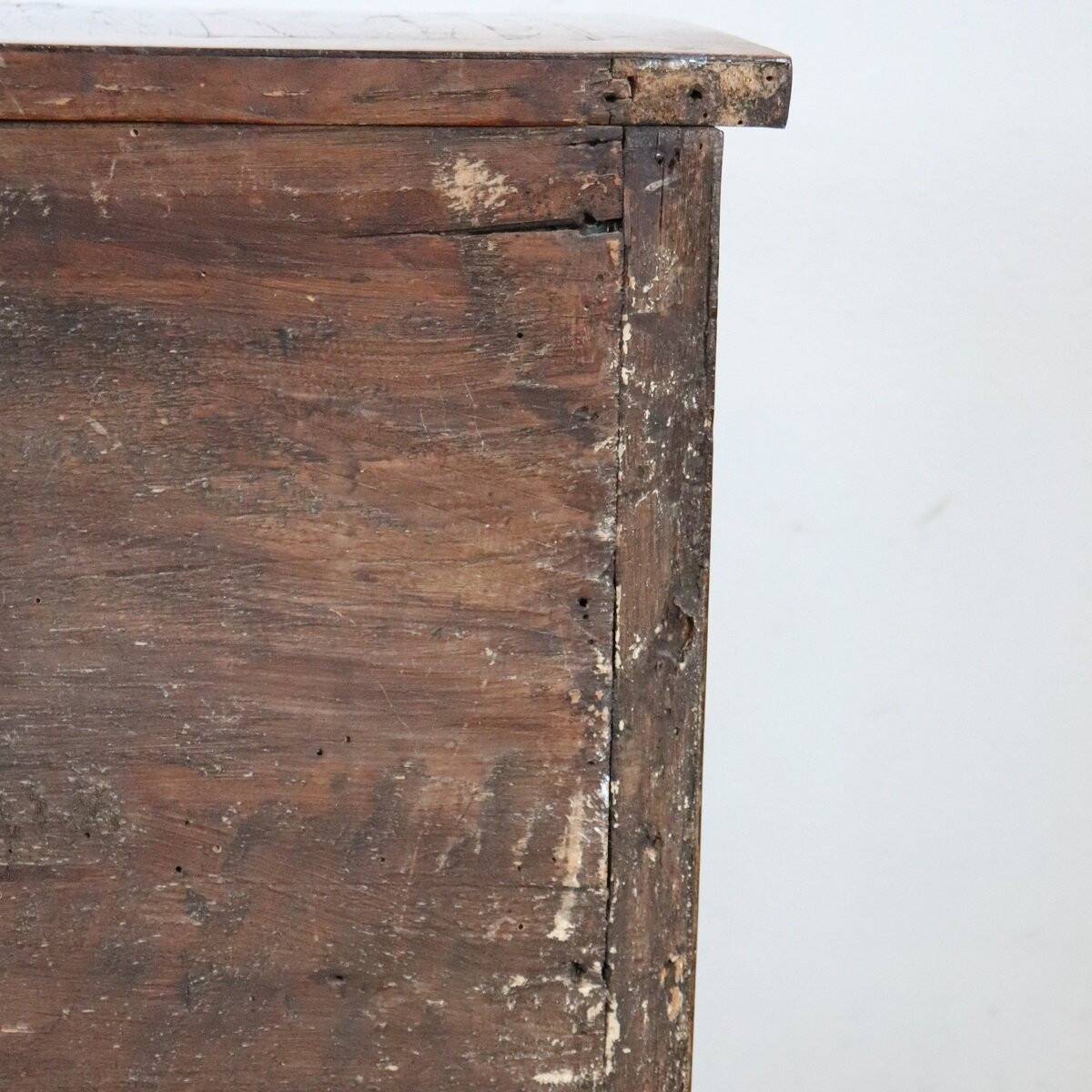 Small Antique Chest Of Drawers In Walnut, Italy 18th Century