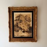 Forest landscape painting