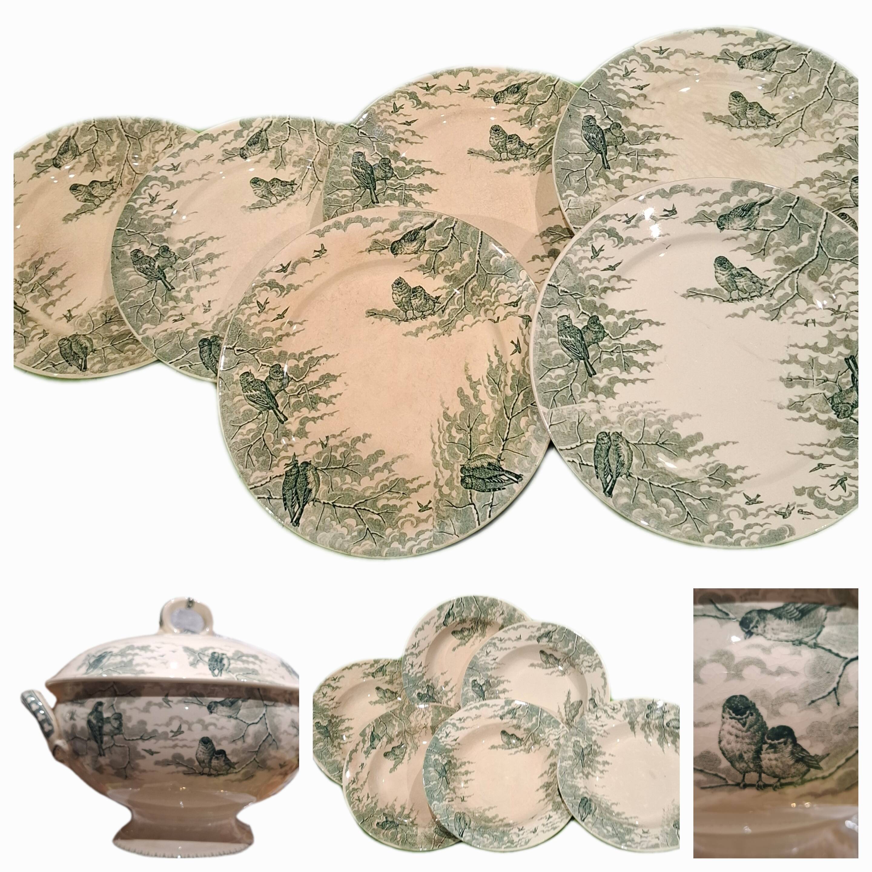 Sarreguemines Snow 6-Person Dinnerware Set