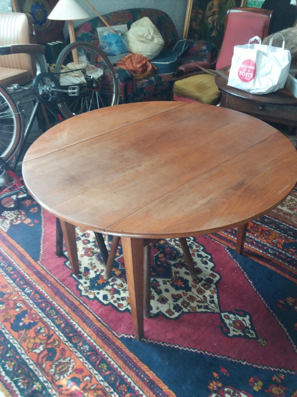 Wooden roundtable