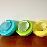 Suspension en opaline jaune mushroom design années 60-70