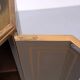 1970s antique octagonal gold storage cabinet