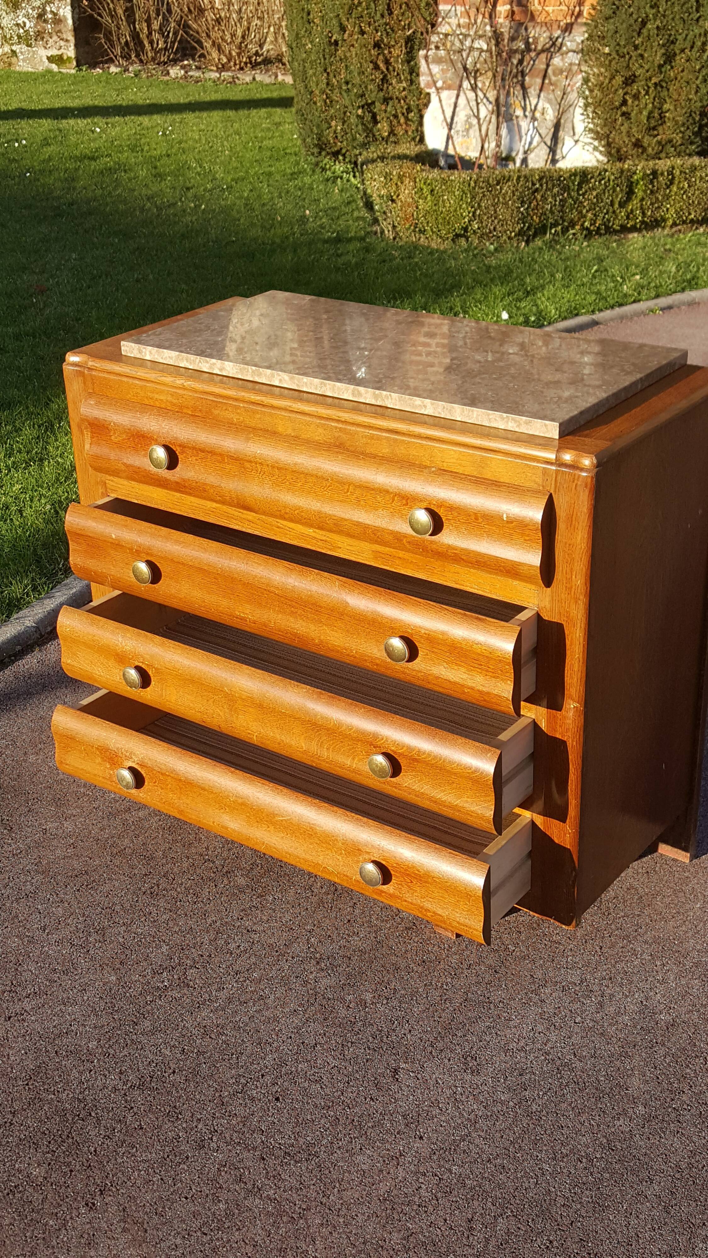 Vintage light wood dresser 1950