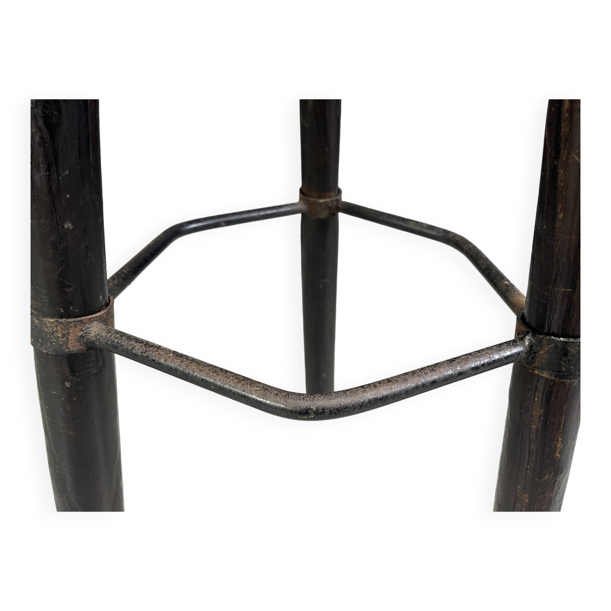 Mid Century Brutalist Bar Stools - Set of 2, 1960s