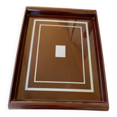 Suggested title: Vintage Art Deco / 70s Serving Tray – Lacquered