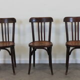 Series of 3 bistro chairs