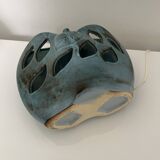 Openwork ceramic apple lamp from Les Grottes Dieulefit
