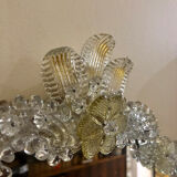 Mirror in Murano oval gold  45x50cm