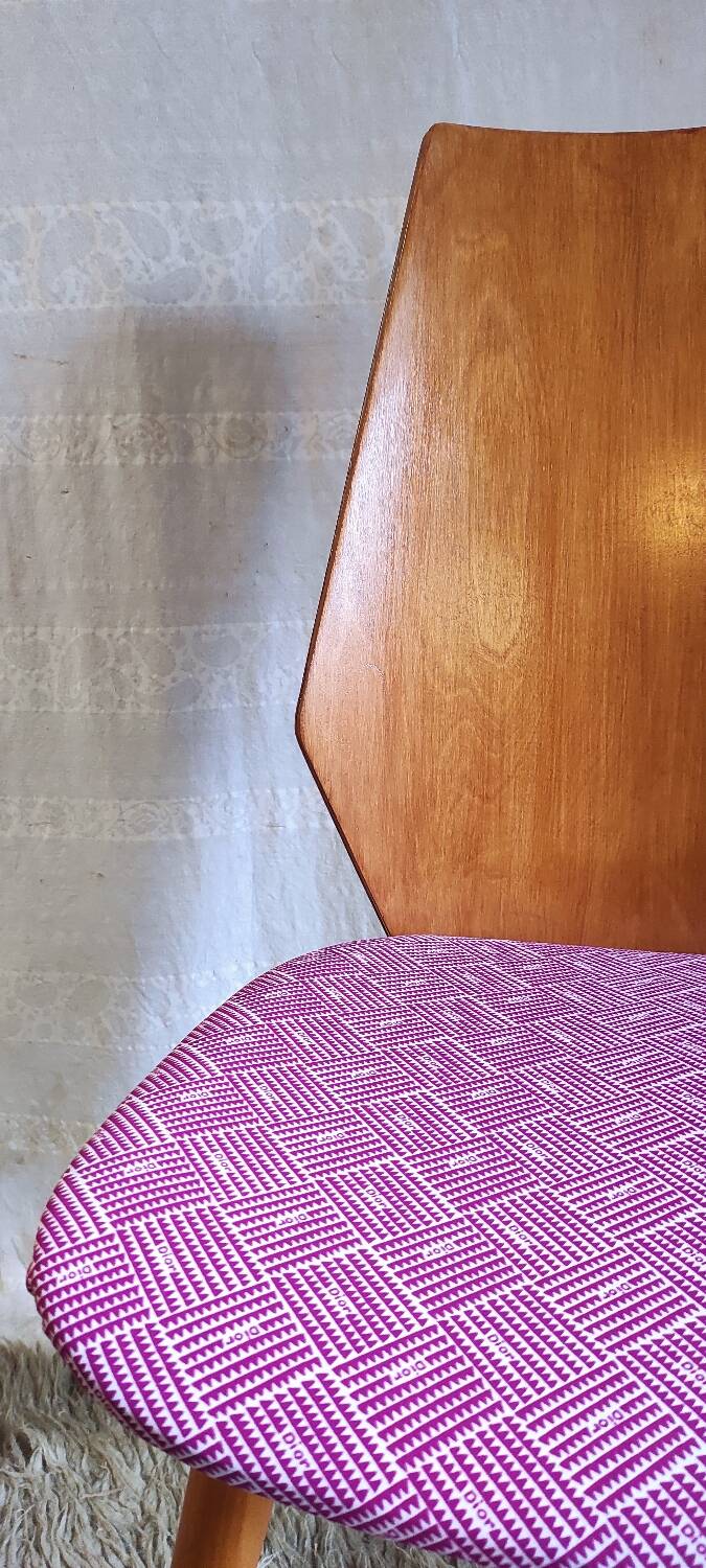 Duo of wooden chairs by Baumann - 60s/70s