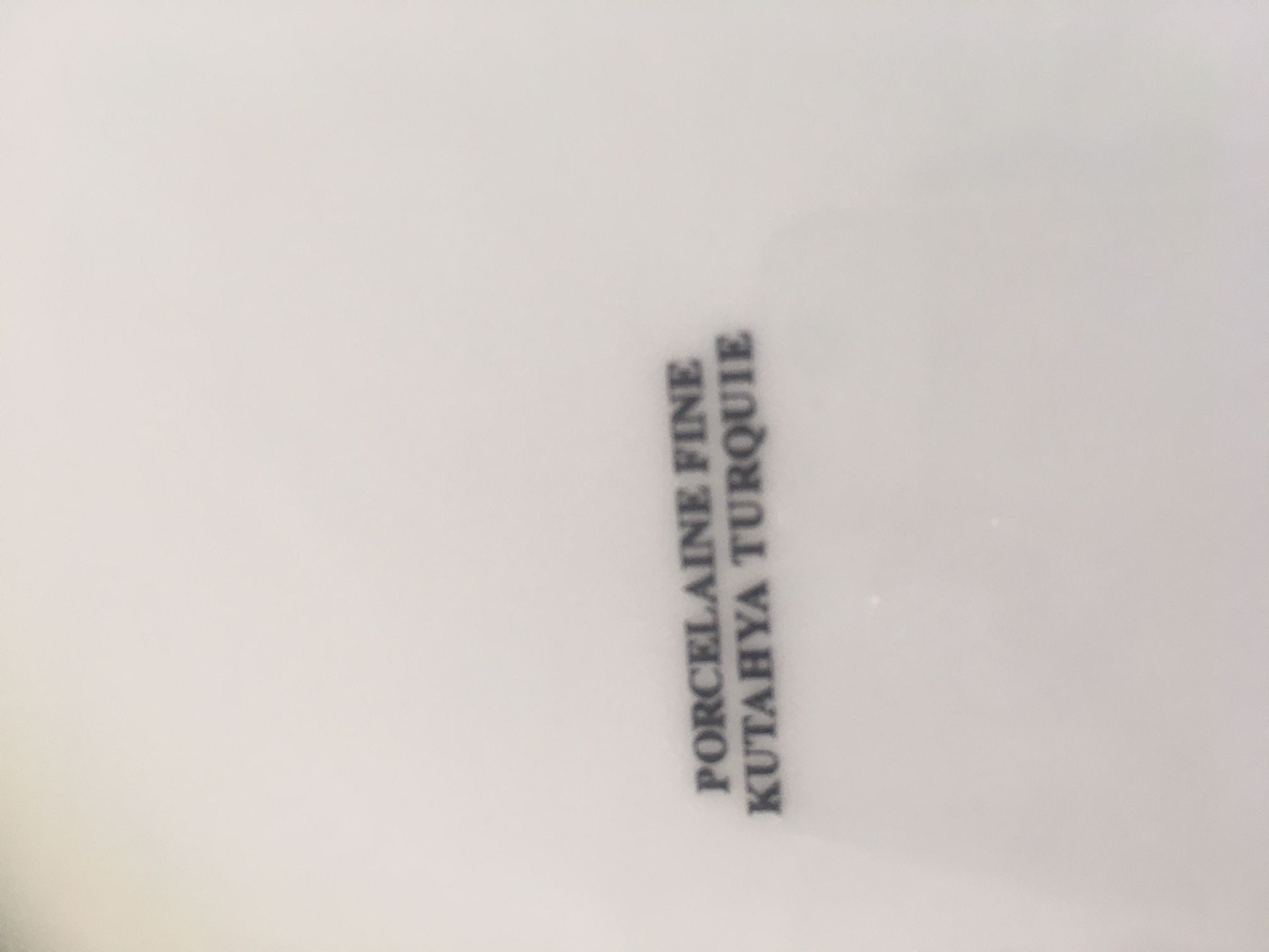 Kutahya porcelain plate service, Turkey