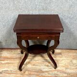 Empire era game table / Mahogany restoration circa 1810-1820