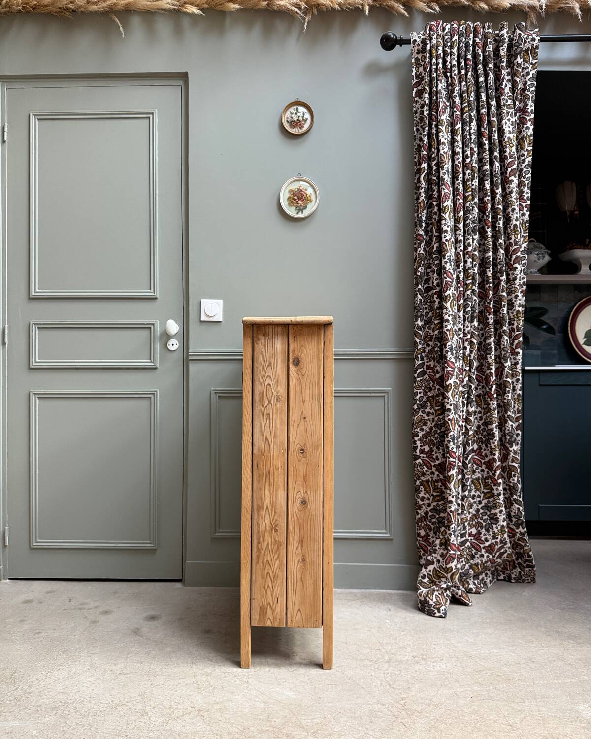 Vintage glass-fronted jam cupboard (renovated)