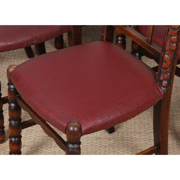 Set of 6 Art Deco chairs, French work from the 1930s.