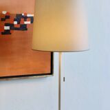 Pair of large lacquered metal lamps