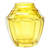 Vase Art Déco, cristal, Moser, Tchécoslovaquie, années 1930