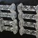 8 cutlery holders made of cut glass