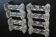 8 cutlery holders made of cut glass