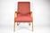 Vintage original armchair "Relax", 1960s, east europe, renovated, red fabric