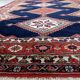 Handmade vintage Persian Afshar rug 198cm x 302cm, 1950s