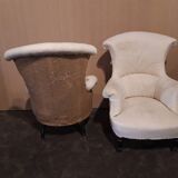 Napoleon lll armchairs pair