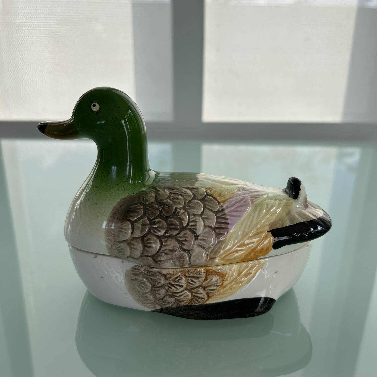 Petite terrine canard vert