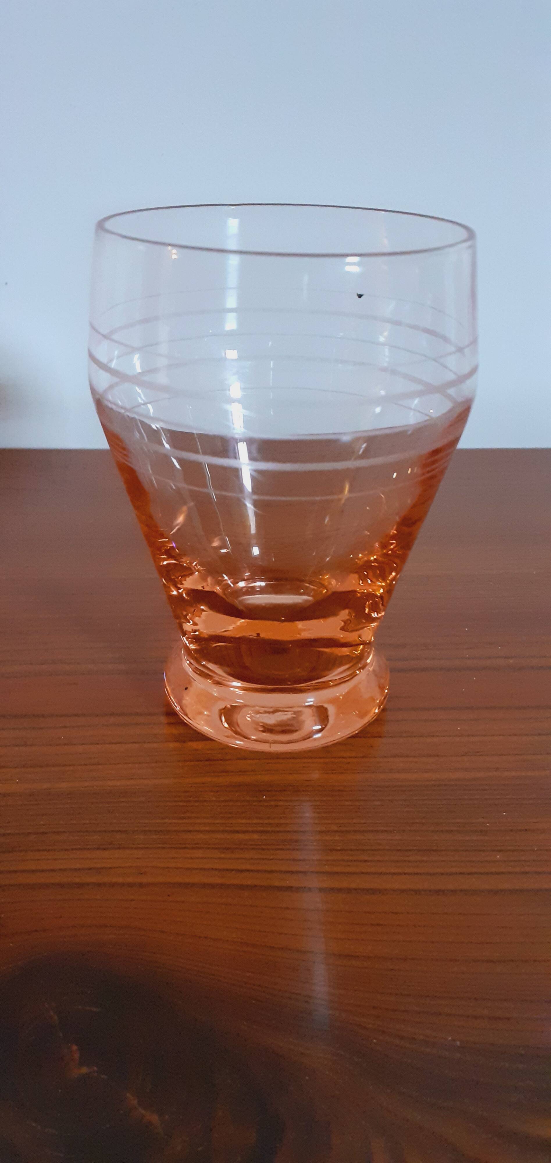 Set of 11 Art Deco water glasses from the 1940s