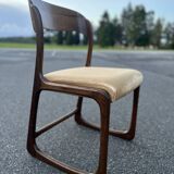 Set of 6 vintage baumann 1970 sled chairs