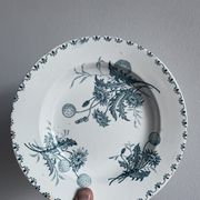 Set of 10 hollow plates Terre de Fer XIXth, model Madrid