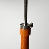 Lampadaire scandinave de style Mid-Century en chêne et métal