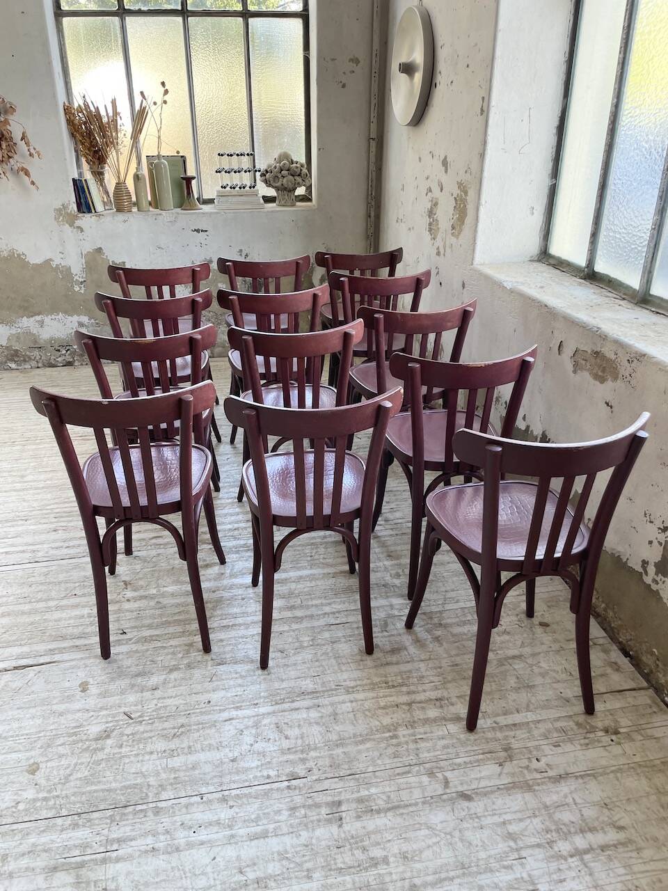 Set of 13 Japy bistro chairs, 1940