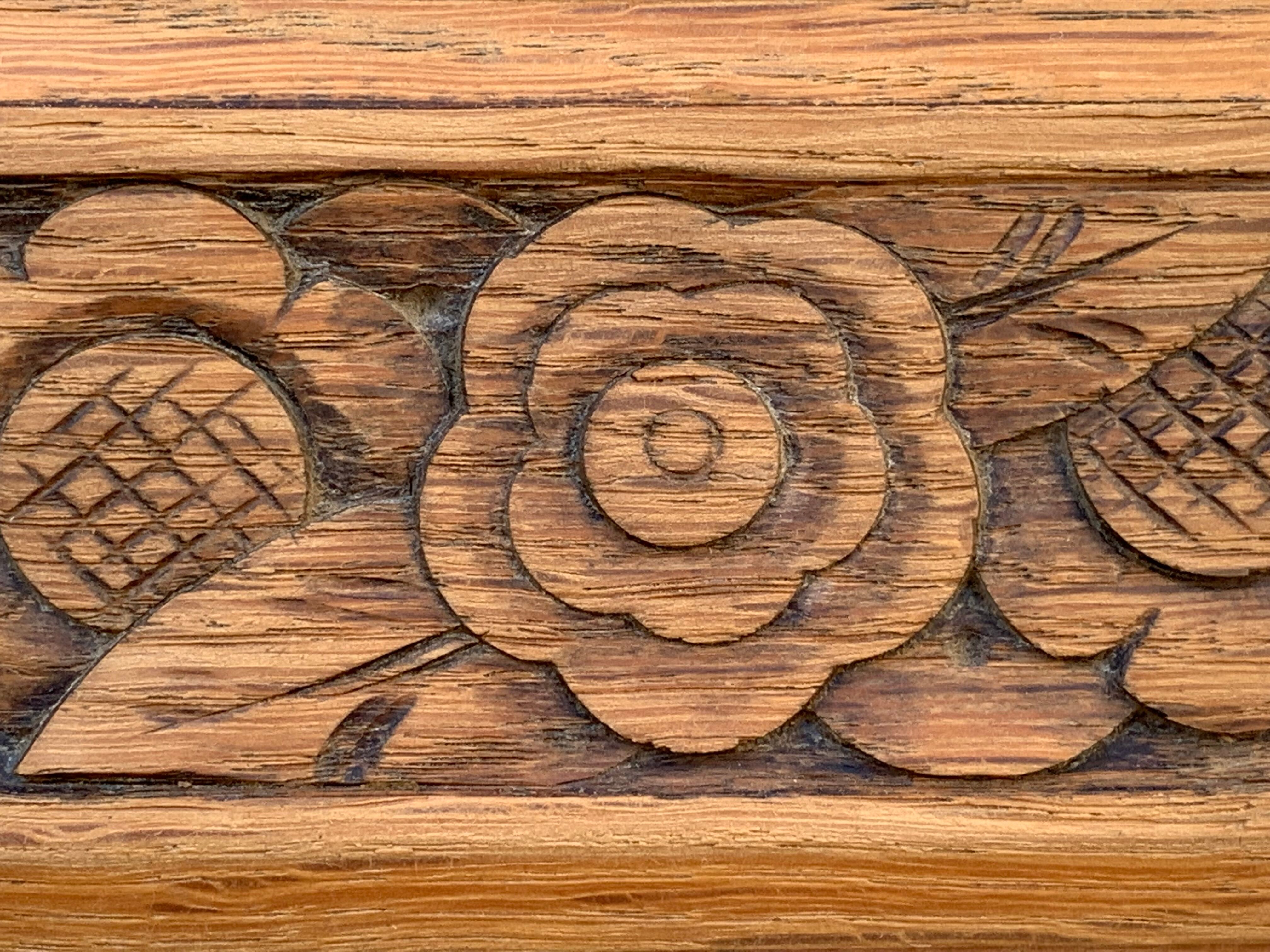 Parisian wardrobe glazed art deco 1920 raw wood