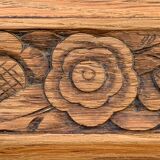 Parisian wardrobe glazed art deco 1920 raw wood