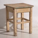 Table basse, d'appoint en bois massif, c.1920