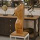 Sculpture nu en chêne 1960’s