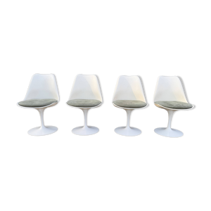 4x chaises Knoll Tulip - eero saarinen