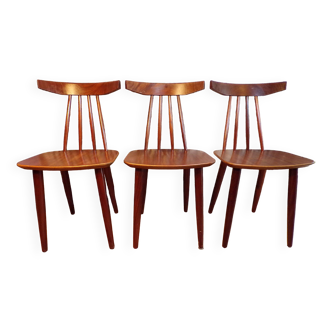 Trio de chaises poul volther 370 frem røjle