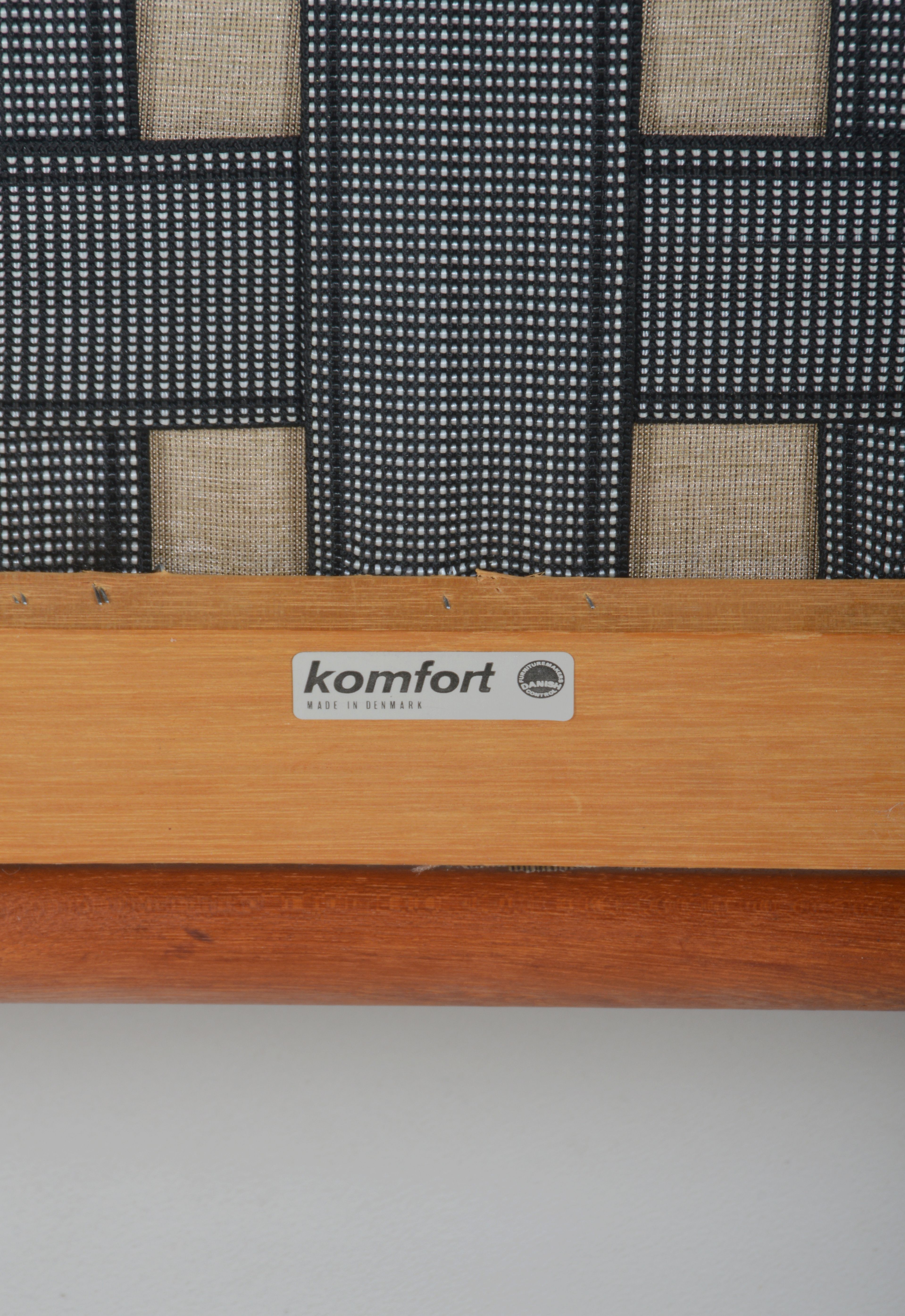 Danish 'Borneo' seats designed by Sven Ellekaer for Komfort, 1960s