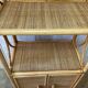Vintage rattan floor