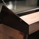 Small Art Deco Bar Cabinet, Macassar Veneer, France, circa 1930