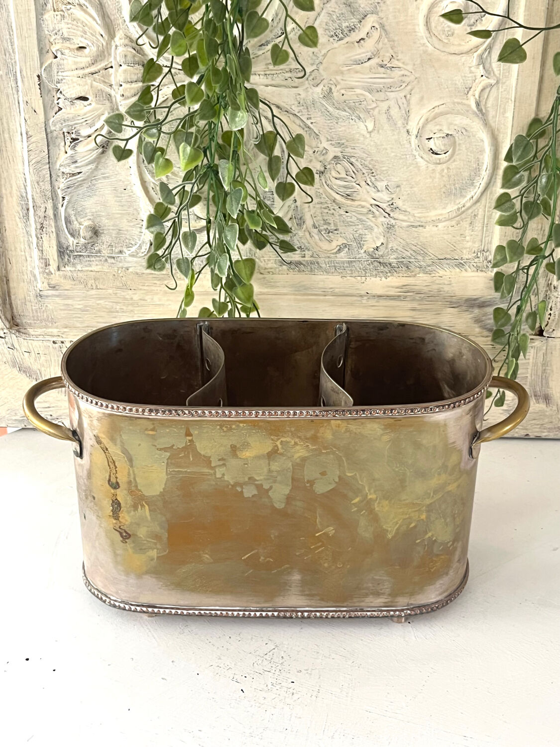 Sheffield style champagne bucket multiple bottles silver plated