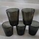 5 bubble glass water glasses