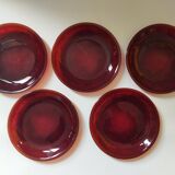 Arcoroc Sierra Ruby dessert plates