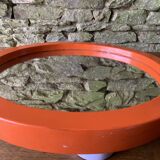 Miroir en bois orange