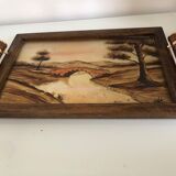 Service tray signed Luc Gérard-Elgé