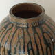 Enamelled sandstone vase