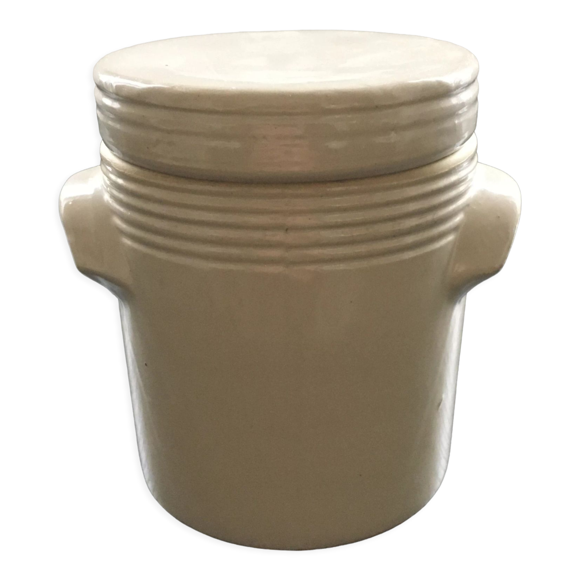 Pot à sel grès ivoire