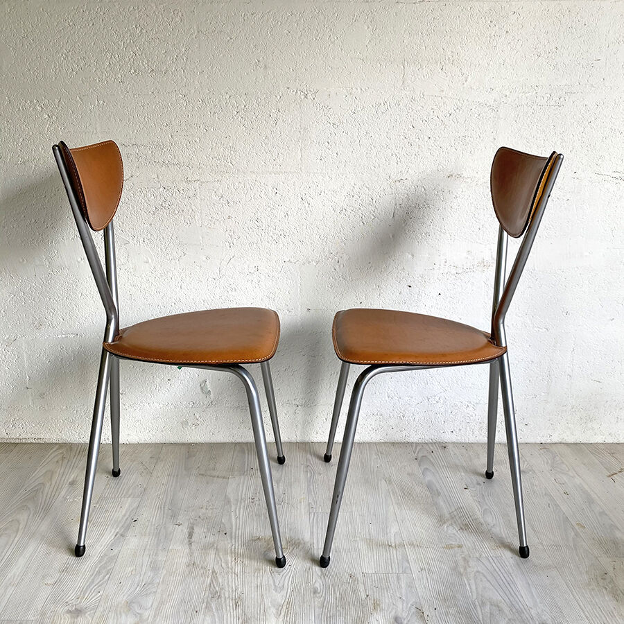 Set of 6 Arrben vintage 70's chairs