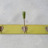 Green vintage coat rack