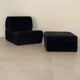 Chauffeuse vintage et pouf