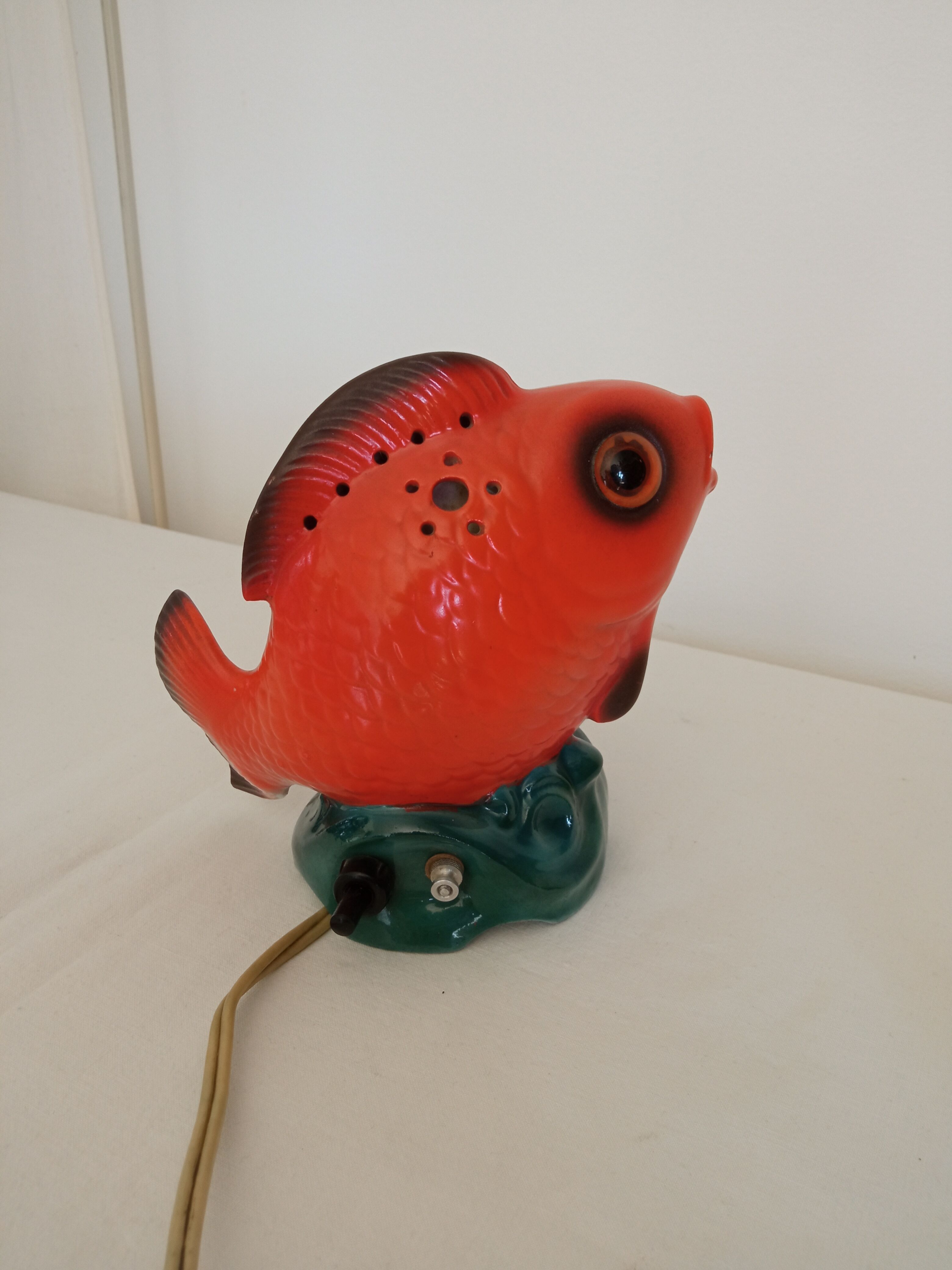 Vintage fish lamp